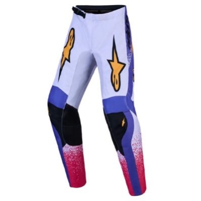 Pantaloni motocross pentru copii ALPINESTARS FLUID DRAG LIL/BLU/GLD