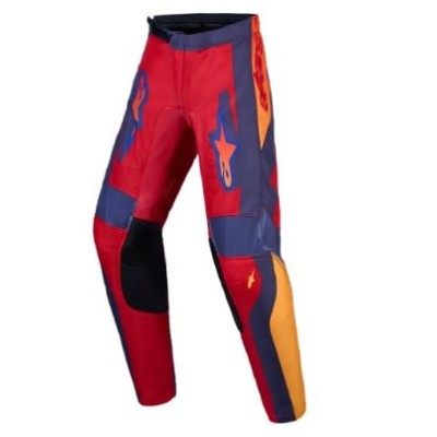 Pantaloni motocross pentru copii ALPINESTARS FLUID HUNT RED/CORAL