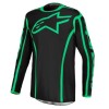 Tricou motocross ALPINESTARS FLUID APEX V2 NEGRU/VERDE