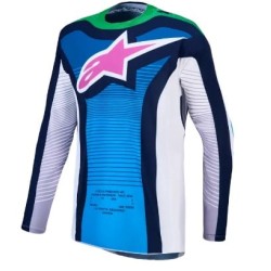 Jersey motocross ALPINESTARS TECHSTAR MAVEN WHITE/BL/GN Jersey motocross ALPINESTARS TECHSTAR MAVEN WHITE/BL/GN