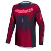 Jersey motocross pentru femei Alpinestars TECHSTAR SWAN CRIMSON/GY/RD