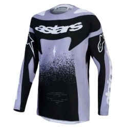Tricou motocross pentru femei Alpinestars TECHSTAR SWAN VIO/BK Tricou motocross pentru femei Alpinestars TECHSTAR SWAN VIO/BK