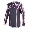 Jersey motocross pentru femei Alpinestars FLUID APEX V2 GRAY/PINK