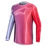 Jersey motocross pentru femei Alpinestars FLUID KEPLER PUR/RED
