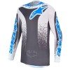 Jersey motocross pentru copii Alpinestars FLUID DRAG GRY/LIL/BL