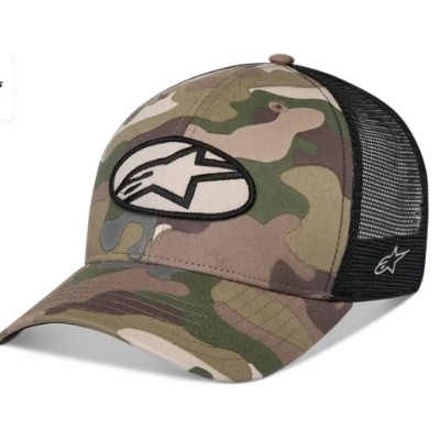 Șapcă ALPINESTARS CRV BILL TRUCK OBLIQUE CAMO/GREEN