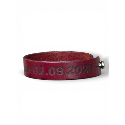Brățară LINSONMOTO RED - Personalizată