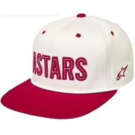 Șapcă ALPINESTARS BILL SNAPBACK STADIUM OFF WHITE/RED