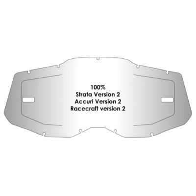 Placă pentru ochelari AIRSCREEN - 100% STRATA2/ACCURI2/RACECRAFT2 (Cu închizători)