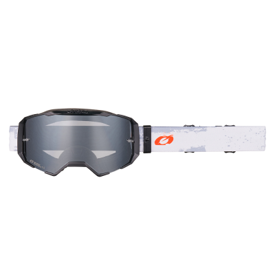 Ochelari motocross O'NEAL B-22 PAINT WHITE/BLACK - SILVER MIRROR