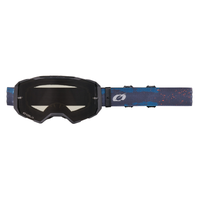 Ochelari motocross O'NEAL B-22 PAINT BLUE/ORANGE - GRAY