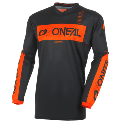 Bluză motocross O`NEAL ELEMENT RACEWEAR BLACK/ORANGE V.27