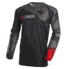 Bluză motocross O`NEAL ELEMENT ACID BLACK/GRAY V.27