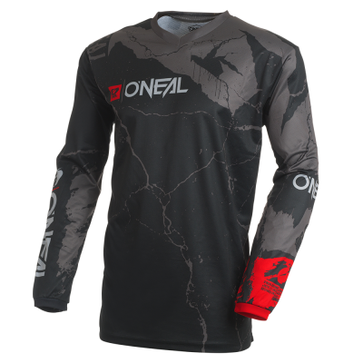 Bluză motocross O`NEAL ELEMENT ACID BLACK/GRAY V.27