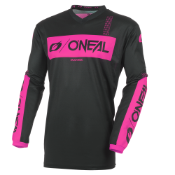 Bluză motocross damă O`NEAL ELEMENT RACEWEAR NEGRU/ROZ V.27 Bluză motocross damă O`NEAL ELEMENT RACEWEAR NEGRU/ROZ V.27