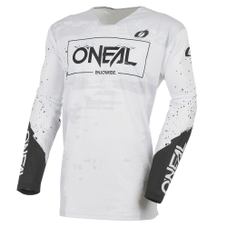 Bluză motocross O'NEAL MAYHEM PAINT WHITE/BLACK V.27