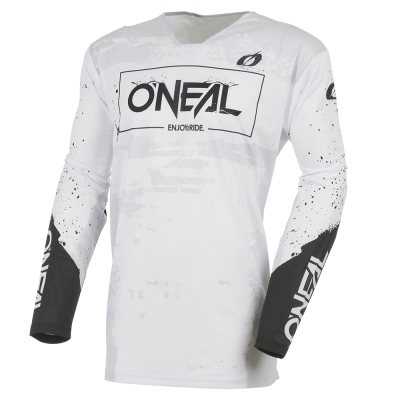 Bluză motocross O'NEAL MAYHEM PAINT WHITE/BLACK V.27