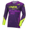 Bluză motocross O'NEAL MAYHEM PAINT PURPLE/NEON YELLOW V.27