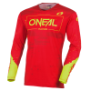 Bluză motocross O'NEAL MAYHEM PAINT RED/NEON YELLOW V.27