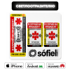 Autocolant informativ Sofiel Meditag reflectorizant