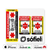 Sticker informativ Sofiel Meditag ENGLISH reflectorizant