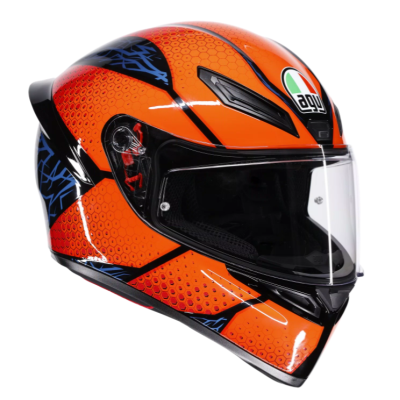 Cască moto AGV K1 S SPEEDARMOR BLACK/ORANGE/BLUE