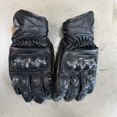 Mănuși din piele SECA TRACKDAY SHORT BLACK RETURNATĂ