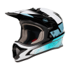 Cască de bicicletă pentru copii O'NEAL SONUS BLOX BLACK/WHITE/TEAL V.27