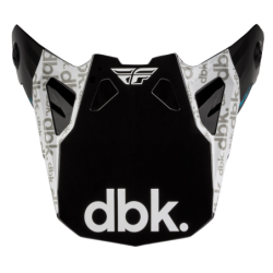 Cozoroc pentru cască FLY RACING Formula CP DBK Peak - Negru/Alb/Gri Cozoroc pentru cască FLY RACING Formula CP DBK Peak - Negru/Alb/Gri