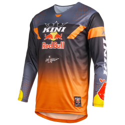 Bluză motocross KINI RED BULL MXC 2.0 GRAY/ORANGE