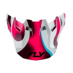 Cozoroc pentru cască FLY RACING Formula CC Vibe Peak - Alb/Roz/Albastru