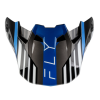 Cozoroc pentru cască FLY RACING Formula CC Strike Peak - Negru/Albastru/Gri/Alb