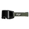 Ochelari motocross FLY RACING Focus Sand Goggle Green/Black - Lentilă Dark Smoke