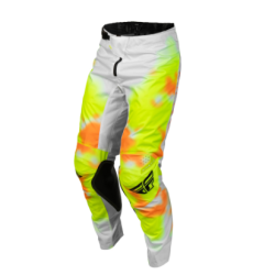 Pantaloni motocross FLY RACING Kinetic White/Hi-Vis/Orange