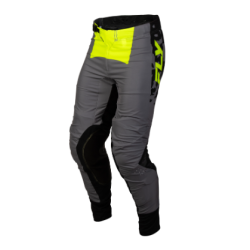 Pantaloni motocross pentru copii FLY RACING Lite Flake - Gri/Hi-Vis/Negru