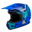 Cască motocross pentru copii FLY RACING Kinetic Scrap Blue/Light Blue/Grey thumb