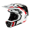 Cască motocross pentru copii FLY RACING Formula CP Seal- Alb/Negru/Roșu