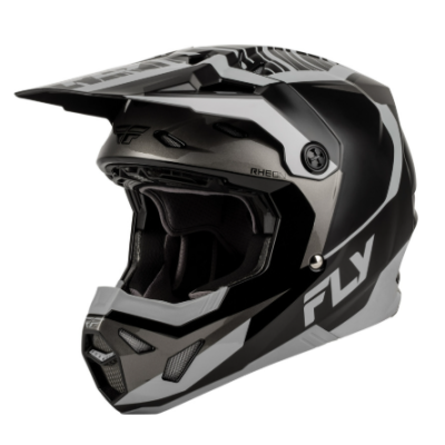 Cască motocross pentru copii FLY RACING Formula Charge- Negru/Gri/Gri Deschis