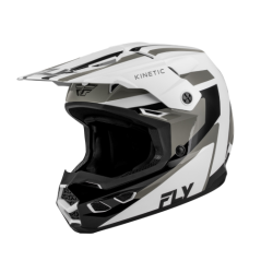 Cască motocross FLY RACING Kinetic Sync - Alb/Negru/Gri Cască motocross FLY RACING Kinetic Sync - Alb/Negru/Gri
