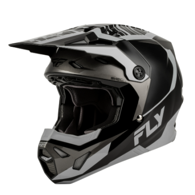 Cască motocross FLY RACING Formula CP Charge - Negru/Gri/Gri Deschis