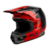 Cască motocross FLY RACING Kinetic DBK 27 - Negru/Roșu/Gri