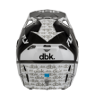 Cască motocross FLY RACING Formula CP DBK - Negru/Alb/Gri thumb