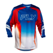 Bluză motocross FLY RACING F-16 Raze - Roșu/Alb/Albastru thumb