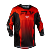 Bluză motocross FLY RACING Kinetic Fade - Roșu/Negru/Alb thumb