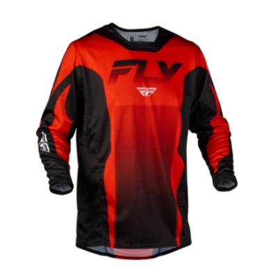 Bluză motocross FLY RACING Kinetic Fade - Roșu/Negru/Alb