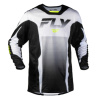 Bluză motocross FLY RACING Kinetic Fade - Alb/Negru/Hi-Vis