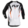 Bluză motocross FLY RACING Evolution DST Bolt - Alb/Negru/Portocaliu
