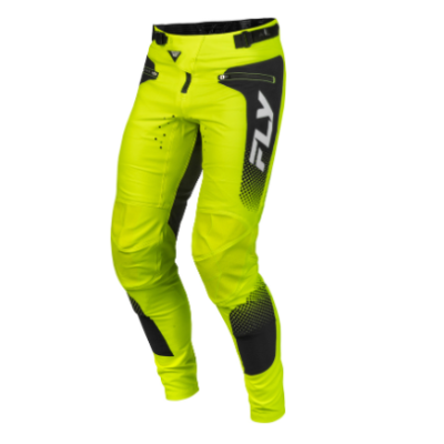 Pantaloni de ciclism pentru copii FLY RACING Youth Rayce Sonar - Hi-Vis/Negru/Alb