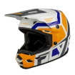 Cască motocross pentru copii FLY RACING Kinetic Scrap White/Orange/Blue/Grey thumb