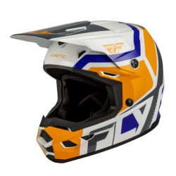 Cască motocross pentru copii FLY RACING Kinetic Scrap White/Orange/Blue/Grey Cască motocross pentru copii FLY RACING Kinetic Scrap White/Orange/Blue/Grey